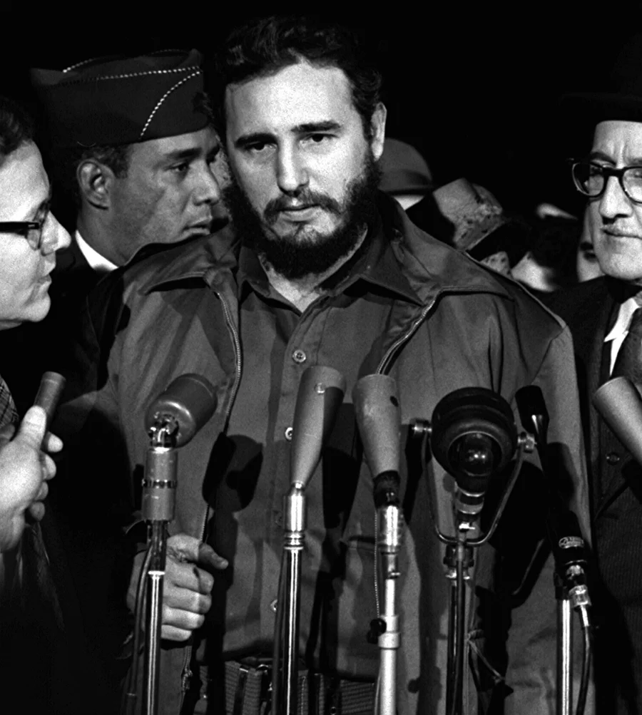 Photograph of Fidel Castro.